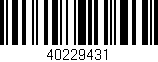 Código de barras (EAN, GTIN, SKU, ISBN): '40229431'