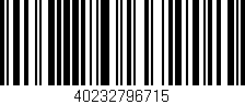 Código de barras (EAN, GTIN, SKU, ISBN): '40232796715'