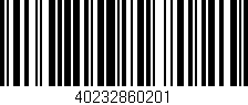 Código de barras (EAN, GTIN, SKU, ISBN): '40232860201'
