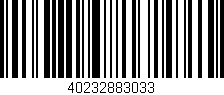 Código de barras (EAN, GTIN, SKU, ISBN): '40232883033'