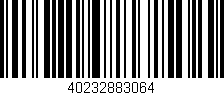 Código de barras (EAN, GTIN, SKU, ISBN): '40232883064'