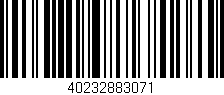 Código de barras (EAN, GTIN, SKU, ISBN): '40232883071'