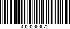 Código de barras (EAN, GTIN, SKU, ISBN): '40232883072'
