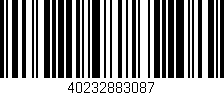 Código de barras (EAN, GTIN, SKU, ISBN): '40232883087'