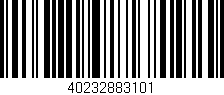 Código de barras (EAN, GTIN, SKU, ISBN): '40232883101'