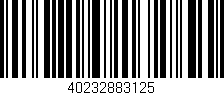 Código de barras (EAN, GTIN, SKU, ISBN): '40232883125'