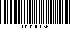 Código de barras (EAN, GTIN, SKU, ISBN): '40232883155'