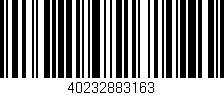 Código de barras (EAN, GTIN, SKU, ISBN): '40232883163'