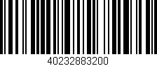 Código de barras (EAN, GTIN, SKU, ISBN): '40232883200'