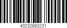 Código de barras (EAN, GTIN, SKU, ISBN): '40232883231'
