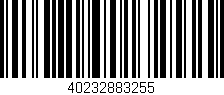 Código de barras (EAN, GTIN, SKU, ISBN): '40232883255'
