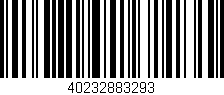 Código de barras (EAN, GTIN, SKU, ISBN): '40232883293'