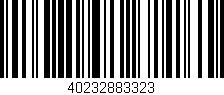 Código de barras (EAN, GTIN, SKU, ISBN): '40232883323'