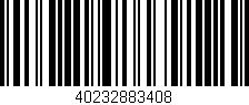Código de barras (EAN, GTIN, SKU, ISBN): '40232883408'
