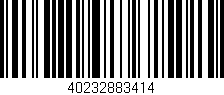 Código de barras (EAN, GTIN, SKU, ISBN): '40232883414'