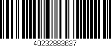 Código de barras (EAN, GTIN, SKU, ISBN): '40232883637'