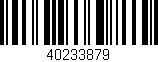 Código de barras (EAN, GTIN, SKU, ISBN): '40233879'