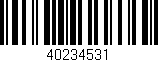 Código de barras (EAN, GTIN, SKU, ISBN): '40234531'