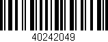 Código de barras (EAN, GTIN, SKU, ISBN): '40242049'