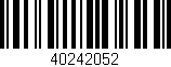Código de barras (EAN, GTIN, SKU, ISBN): '40242052'