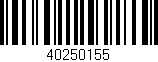 Código de barras (EAN, GTIN, SKU, ISBN): '40250155'