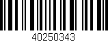 Código de barras (EAN, GTIN, SKU, ISBN): '40250343'