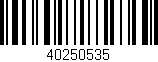 Código de barras (EAN, GTIN, SKU, ISBN): '40250535'