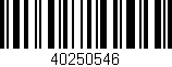 Código de barras (EAN, GTIN, SKU, ISBN): '40250546'