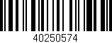 Código de barras (EAN, GTIN, SKU, ISBN): '40250574'