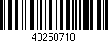 Código de barras (EAN, GTIN, SKU, ISBN): '40250718'