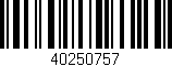 Código de barras (EAN, GTIN, SKU, ISBN): '40250757'
