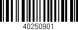 Código de barras (EAN, GTIN, SKU, ISBN): '40250901'