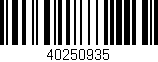 Código de barras (EAN, GTIN, SKU, ISBN): '40250935'