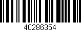 Código de barras (EAN, GTIN, SKU, ISBN): '40286354'
