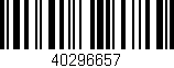 Código de barras (EAN, GTIN, SKU, ISBN): '40296657'