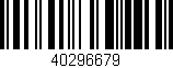 Código de barras (EAN, GTIN, SKU, ISBN): '40296679'