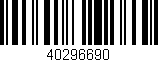 Código de barras (EAN, GTIN, SKU, ISBN): '40296690'