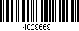 Código de barras (EAN, GTIN, SKU, ISBN): '40296691'