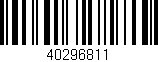 Código de barras (EAN, GTIN, SKU, ISBN): '40296811'