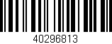 Código de barras (EAN, GTIN, SKU, ISBN): '40296813'