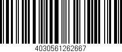 Código de barras (EAN, GTIN, SKU, ISBN): '4030561262667'