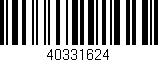 Código de barras (EAN, GTIN, SKU, ISBN): '40331624'