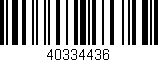 Código de barras (EAN, GTIN, SKU, ISBN): '40334436'