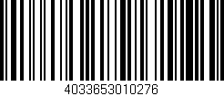 Código de barras (EAN, GTIN, SKU, ISBN): '4033653010276'