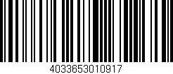Código de barras (EAN, GTIN, SKU, ISBN): '4033653010917'