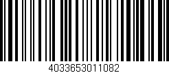Código de barras (EAN, GTIN, SKU, ISBN): '4033653011082'