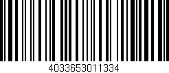 Código de barras (EAN, GTIN, SKU, ISBN): '4033653011334'