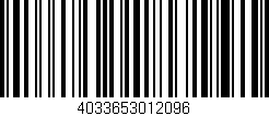Código de barras (EAN, GTIN, SKU, ISBN): '4033653012096'