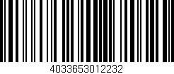 Código de barras (EAN, GTIN, SKU, ISBN): '4033653012232'