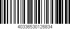Código de barras (EAN, GTIN, SKU, ISBN): '40336530126834'